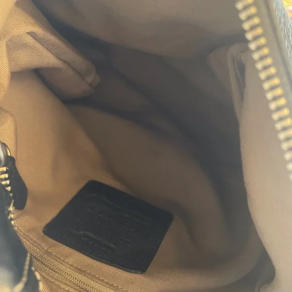 Vintage Coach Black Leather Shoulder Bag 5054 - Picture 8 of 9